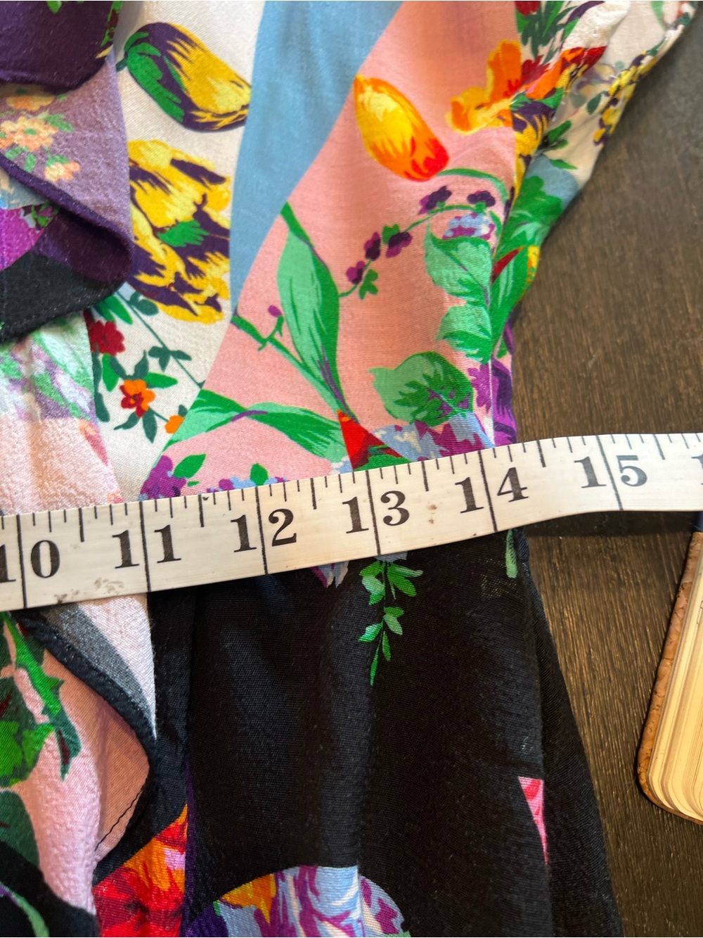 Topshop Floral High Neck Cowl Back Midaxi Dress Sz 8 Cottagecore Asymmetrical - Picture 13 of 15